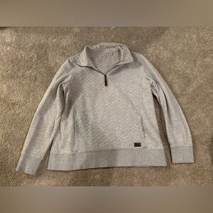 L.L.Bean Quilted Quarter Zip Pullover – Women’s Large